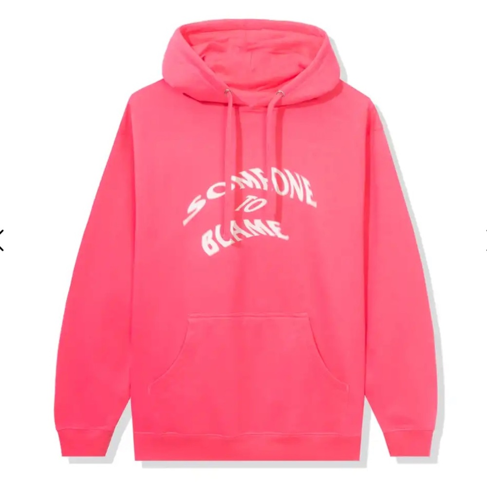 DS White ASSC someone to blame Passing Fad Pink Hoodie